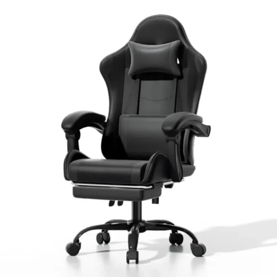 Ergonomic Office Chair - Ergonomic Gaming Chair with Footrest for