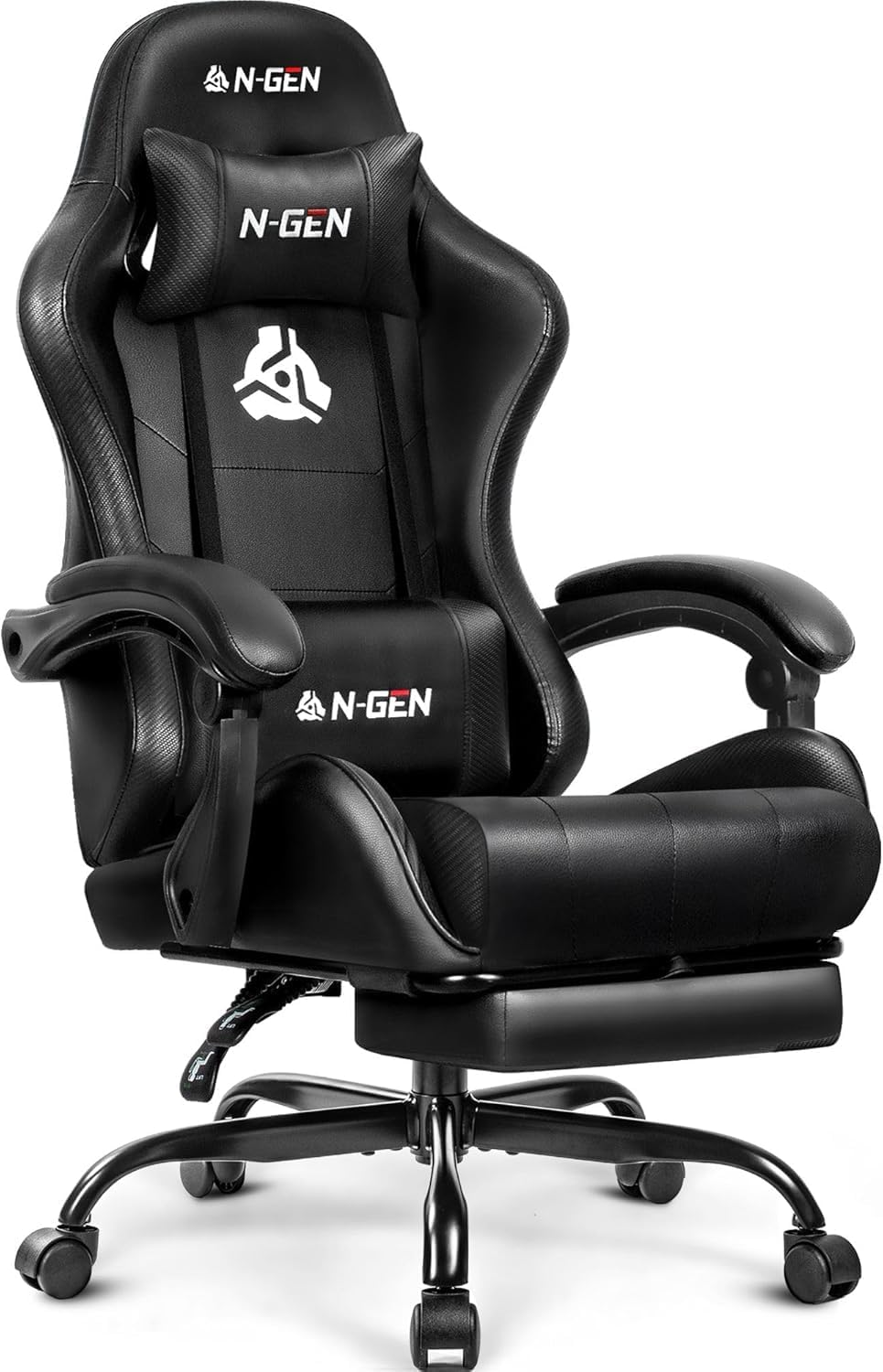 Ergonomic Office Chair - Gaming Chair with Footrest Lumbar Support