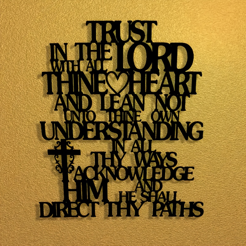 CIFBUY Metal Wall Art Trust In - Home Office Room Inspiration recension och pris
