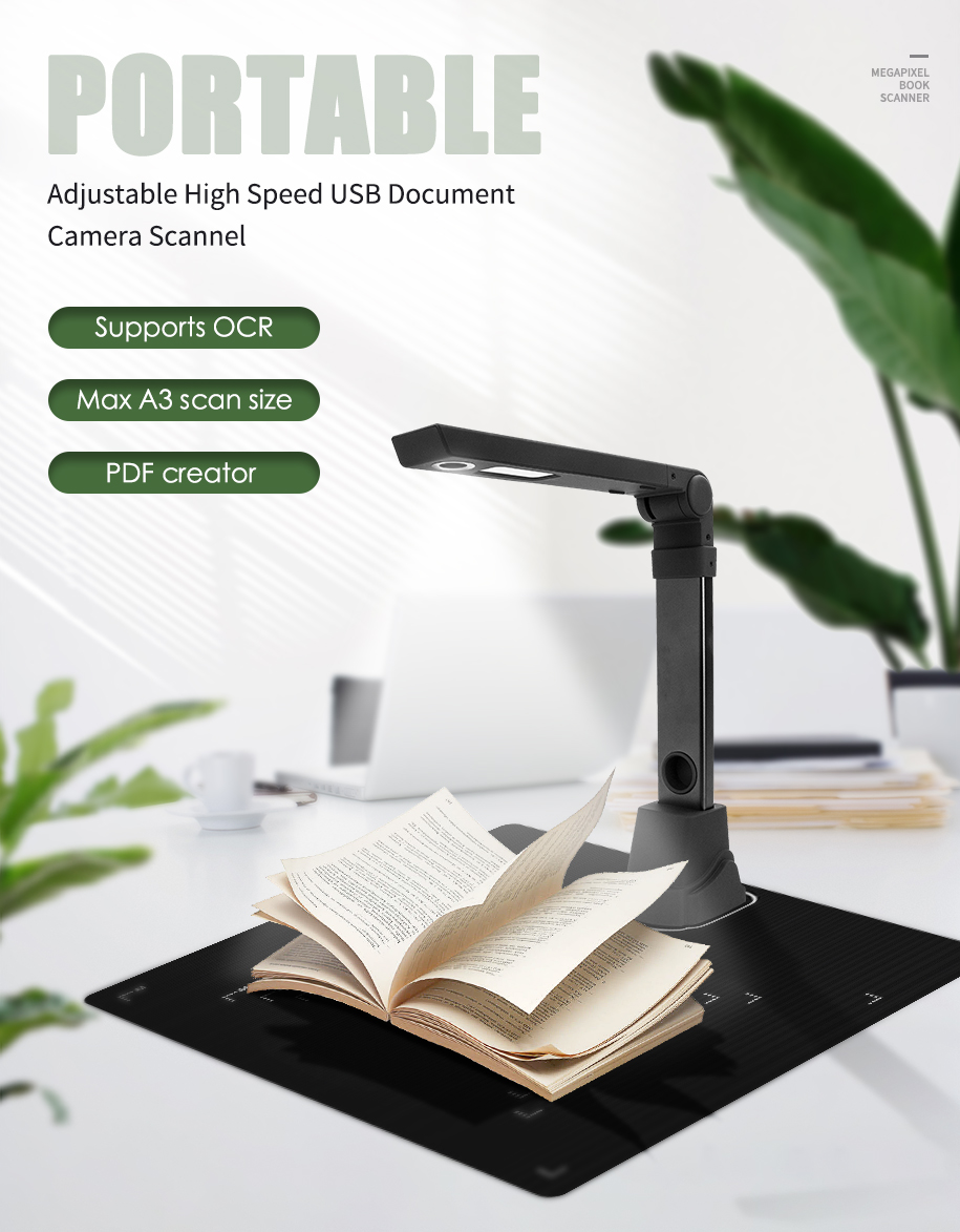 High Speed Automatic Book Scan - Document Scanner Portable recension och pris