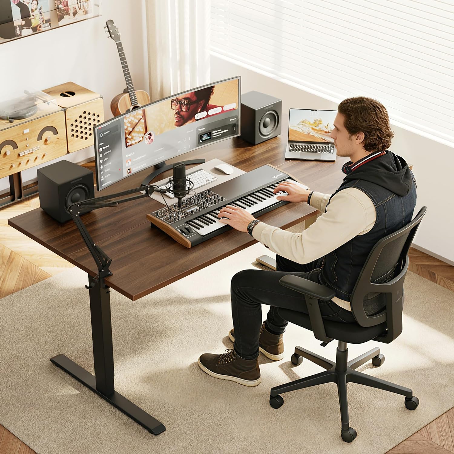 Electric Standing Desk, 55 x 2 - Home Office Work Table recension och pris