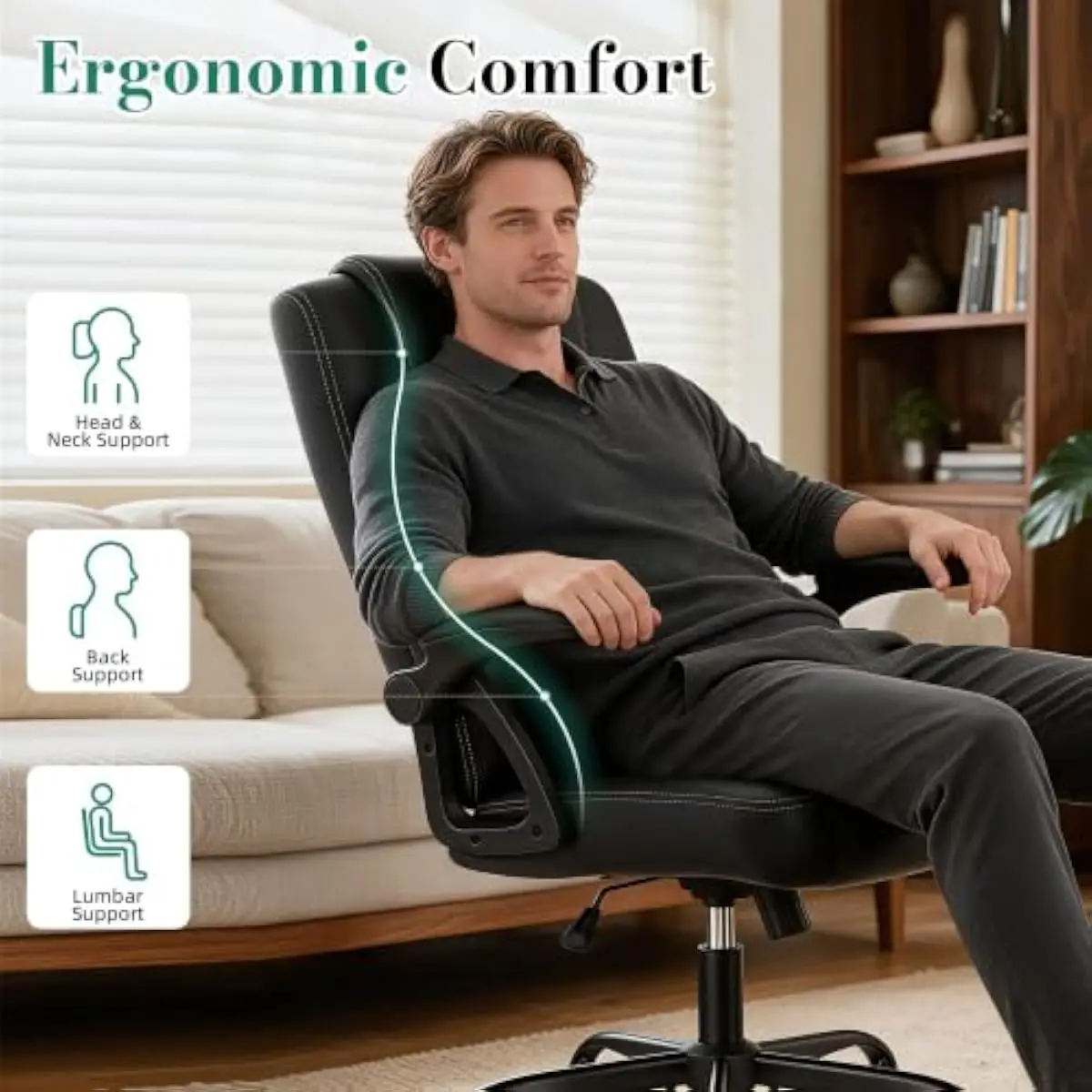 Ergonomic executive office cha - Ergonomic Office Chair recension och pris