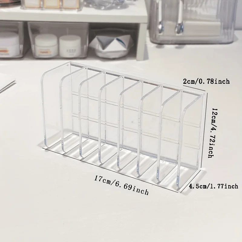 1pc Plastic Transparent 7-Slot - Home Office Work Table recension och pris
