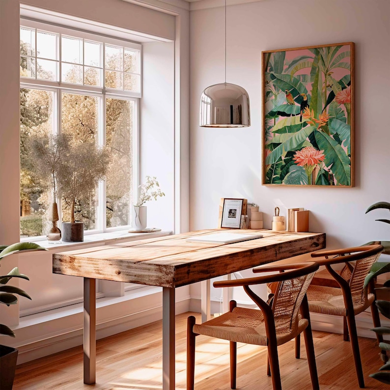 1pc Retro Tropical Canvas Post - Home Office Or recension och pris