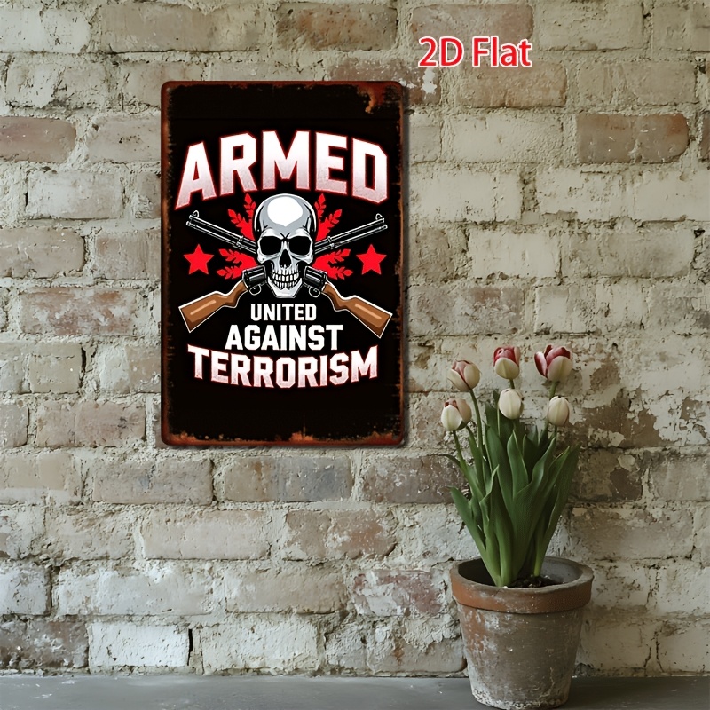 Vintage-Style Armed Against Te - Home Office Or recension och pris