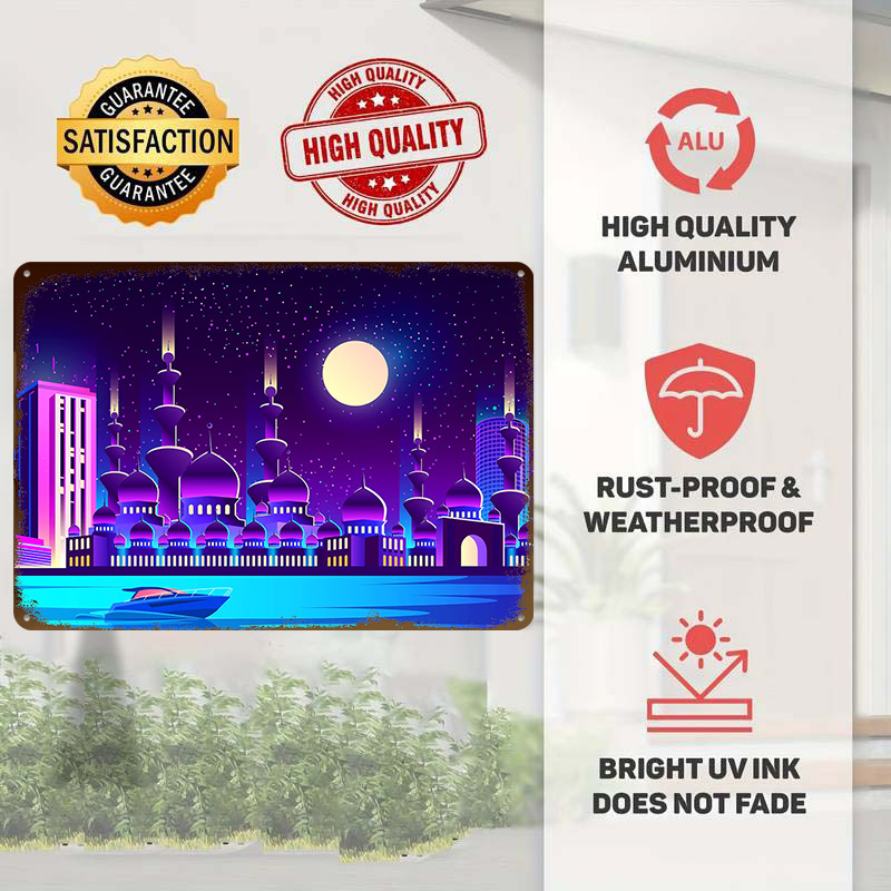Synthwave Neon City Dubai Meta - Home Office Dubai recension och pris