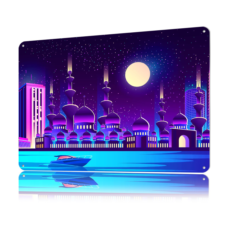 Synthwave Neon City Dubai Meta - Home Office Dubai recension och pris