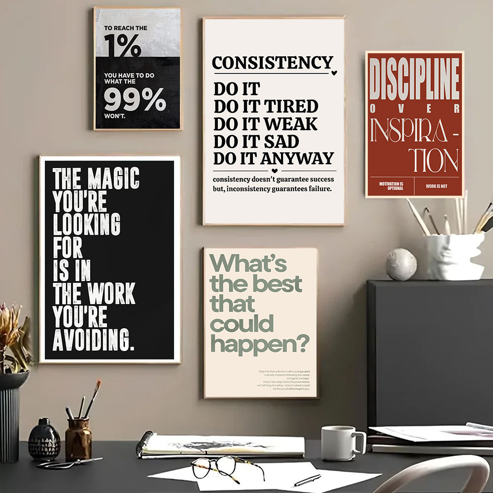 Minimalist Motivational Quotes - Home Office Room Inspiration recension och pris