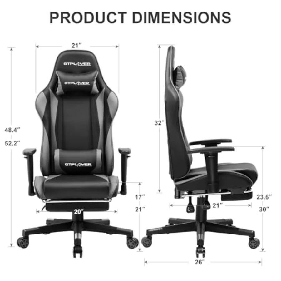 Gaming Chair with Footrest for - Ergonomic Office Chair recension och pris