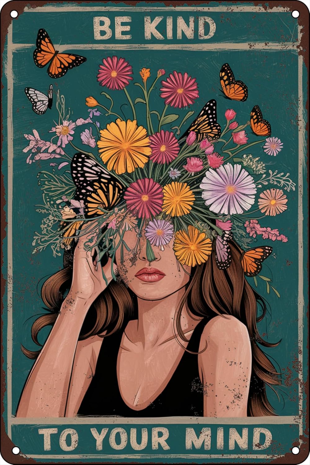 Y1,Be Kind to Your Mind Vintag - Home Office Room Inspiration recension och pris