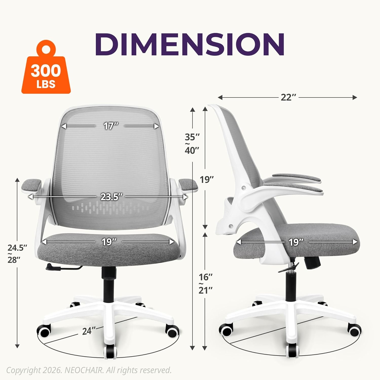 Ergonomic Mesh Office Chair wi - Ergonomic Office Chair recension och pris