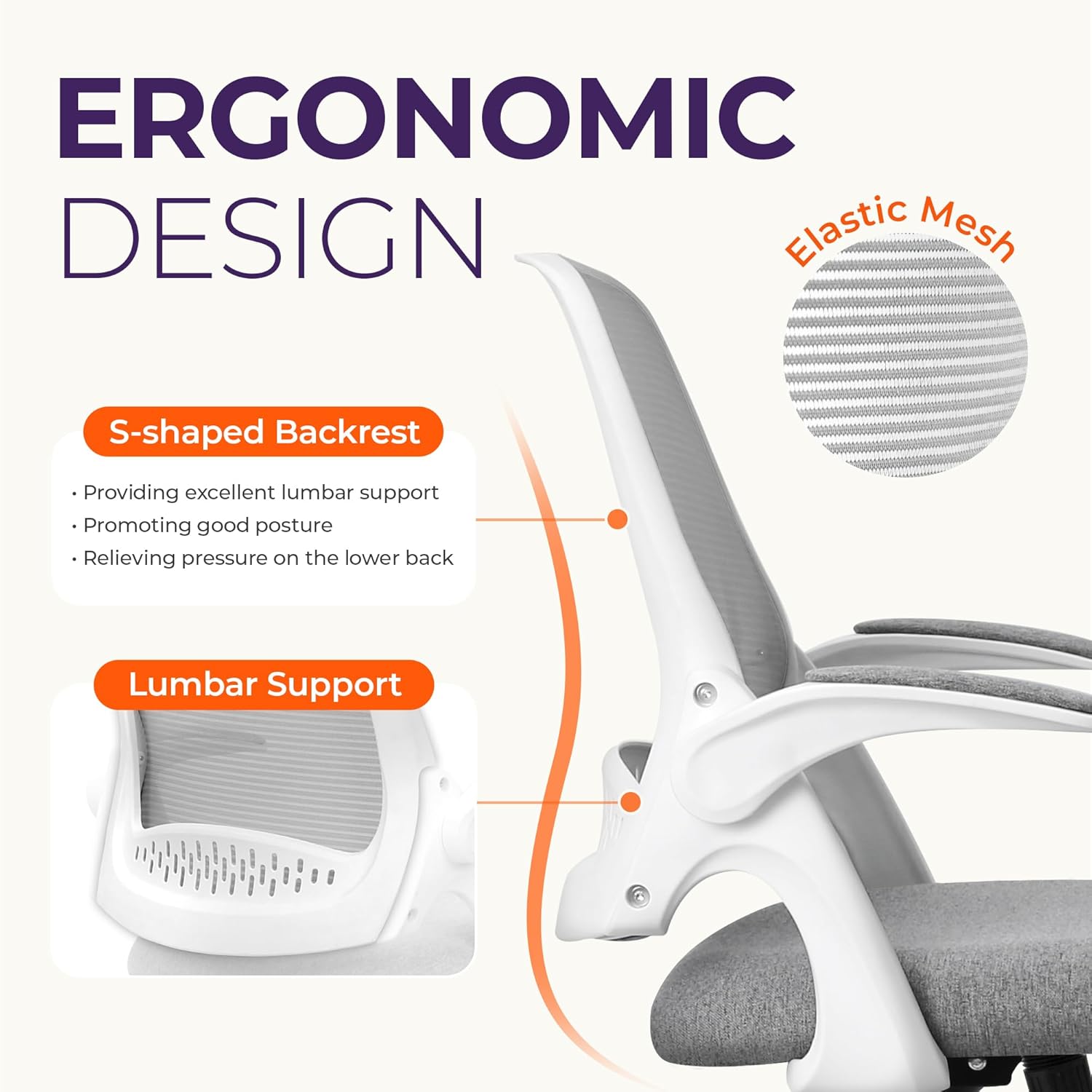 Ergonomic Mesh Office Chair wi - Ergonomic Office Chair recension och pris