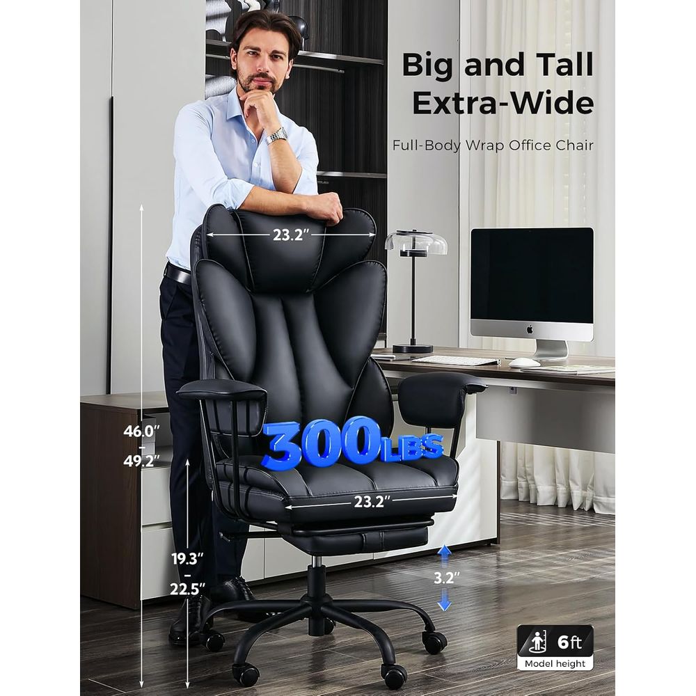 Big and Tall Oice Desk Chair - - Ergonomic Office Chair recension och pris