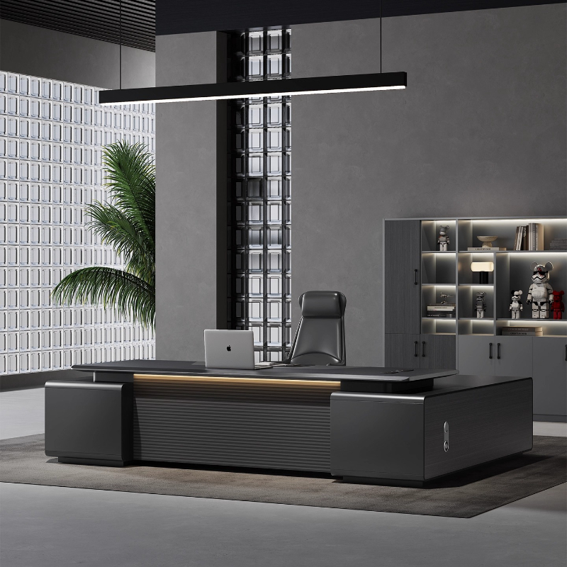 Luxury L Shapes Computer Desk  - Home Office Work Table recension och pris
