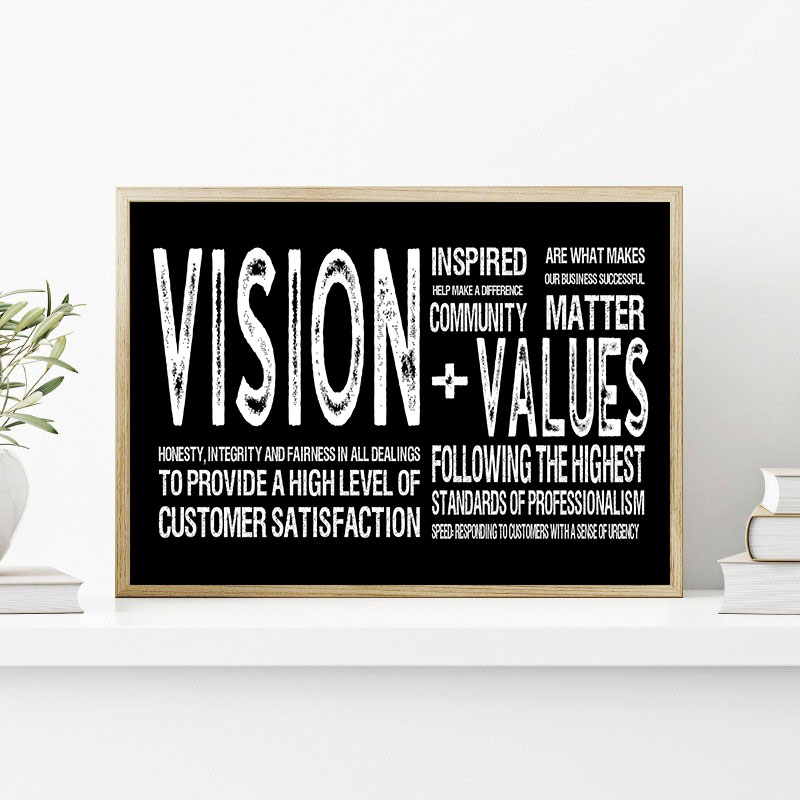 Modern Black Inspirational Can - Home Office Room Inspiration recension och pris