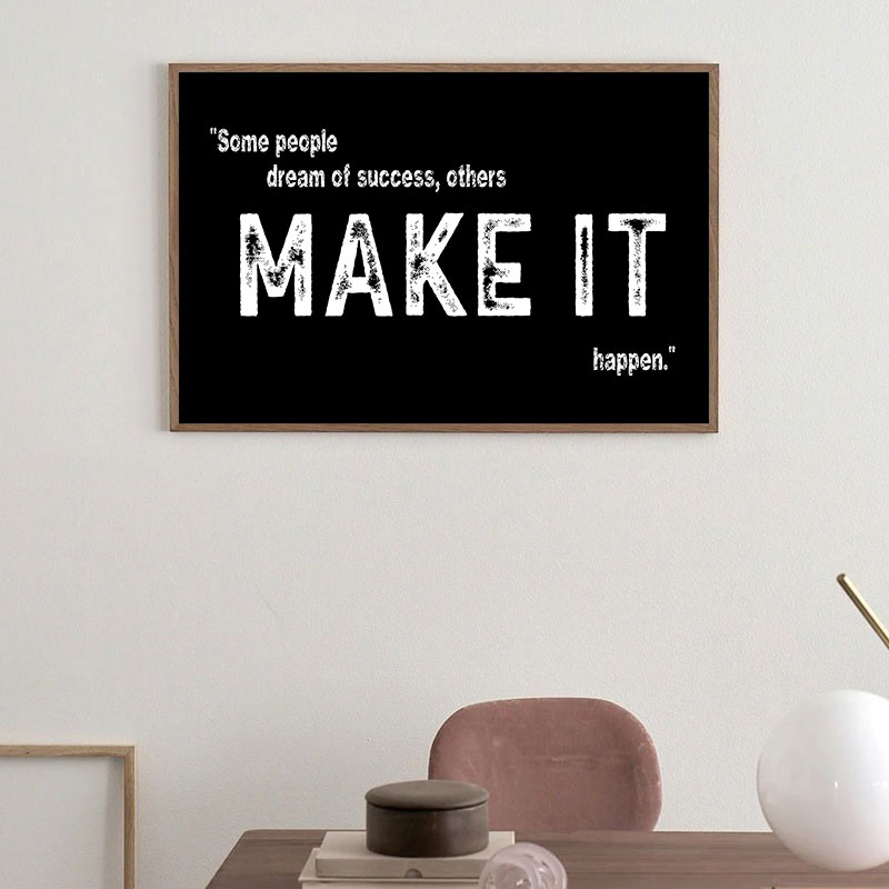 Modern Black Inspirational Can - Home Office Room Inspiration recension och pris