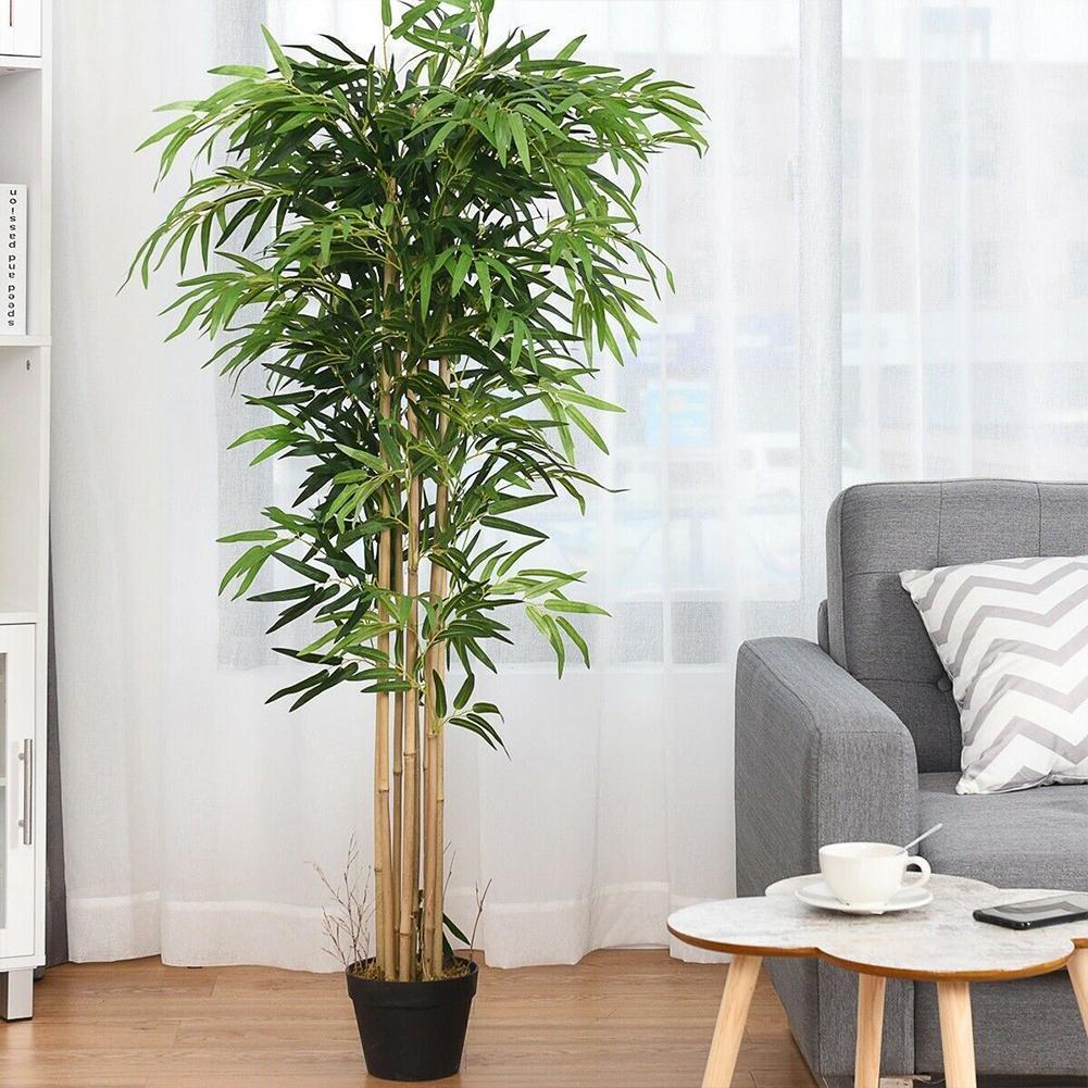 10pcs Artificial Green Bamboo  - Home Office Layout recension och pris