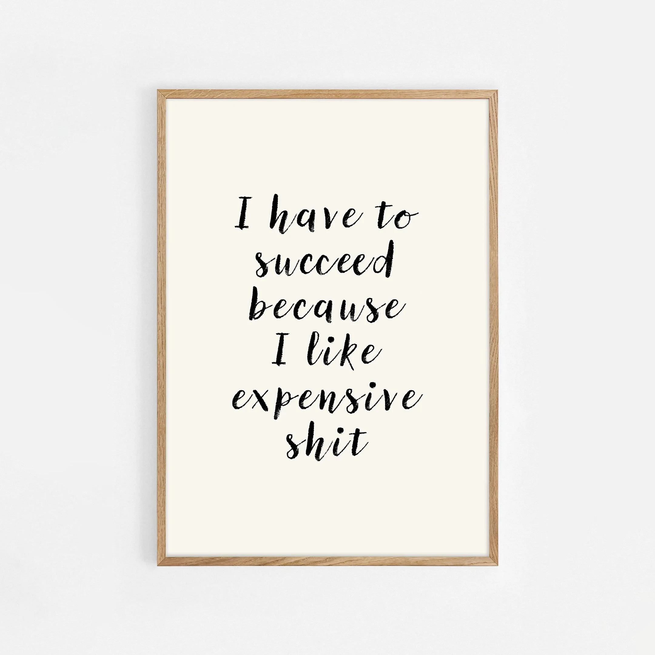 Motivational Goals Funny Quote - Home Office Room Inspiration recension och pris