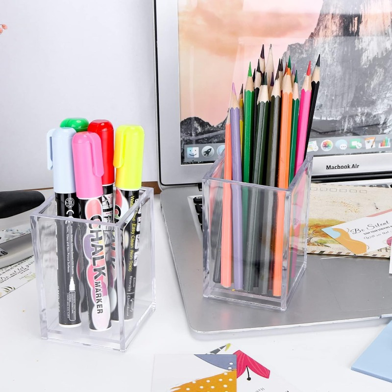 12pcs Clear Acrylic Makeup Bru - Home Office Work Table recension och pris