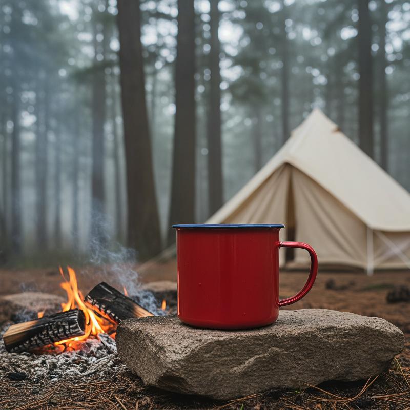 Durable Enamel Drinking Mugs C - Home Office Logo recension och pris