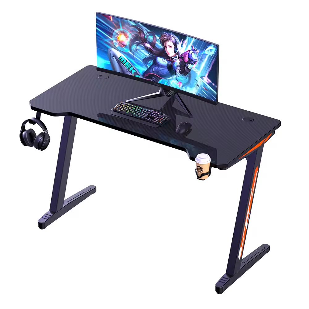 *Z Shape Gaming Desk 47 in Com - Home Office Work Table recension och pris