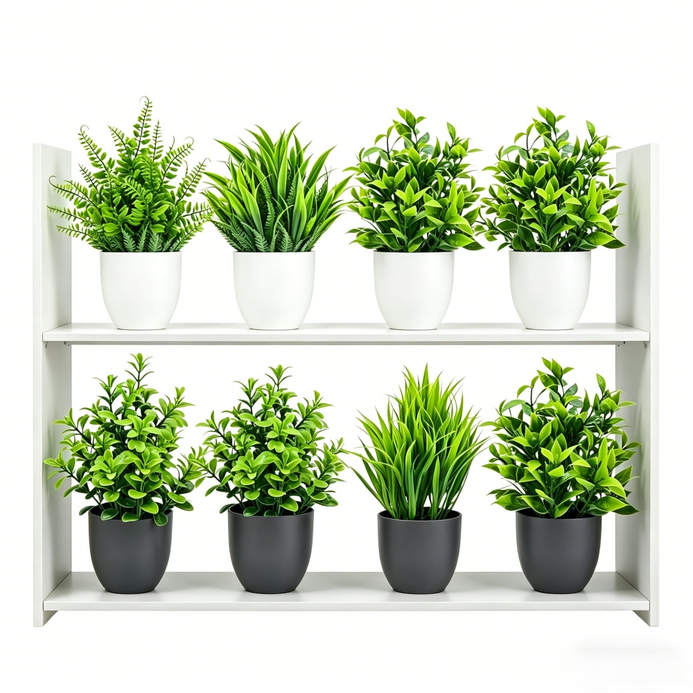 4pcs/set Mini Artificial Plant - Home Office Layout recension och pris
