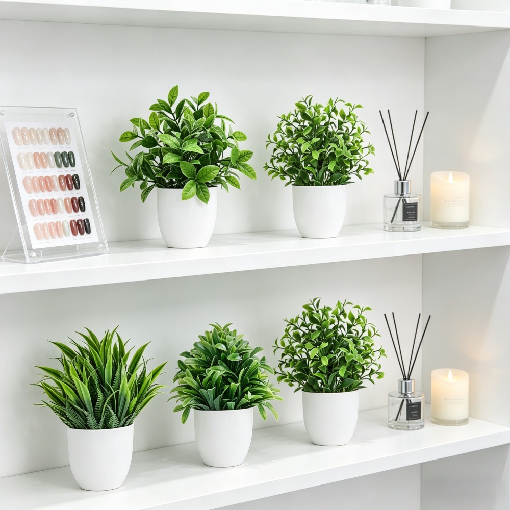 4pcs/set Mini Artificial Plant - Home Office Layout recension och pris