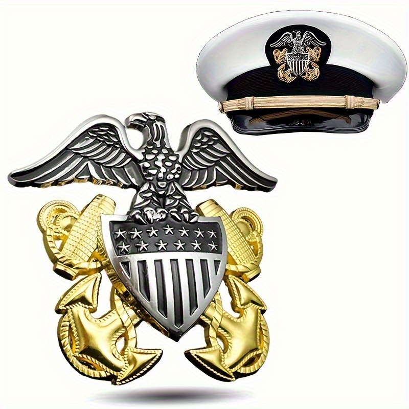 US Naval Officer Hat Badge Eag - Home Office Logo recension och pris