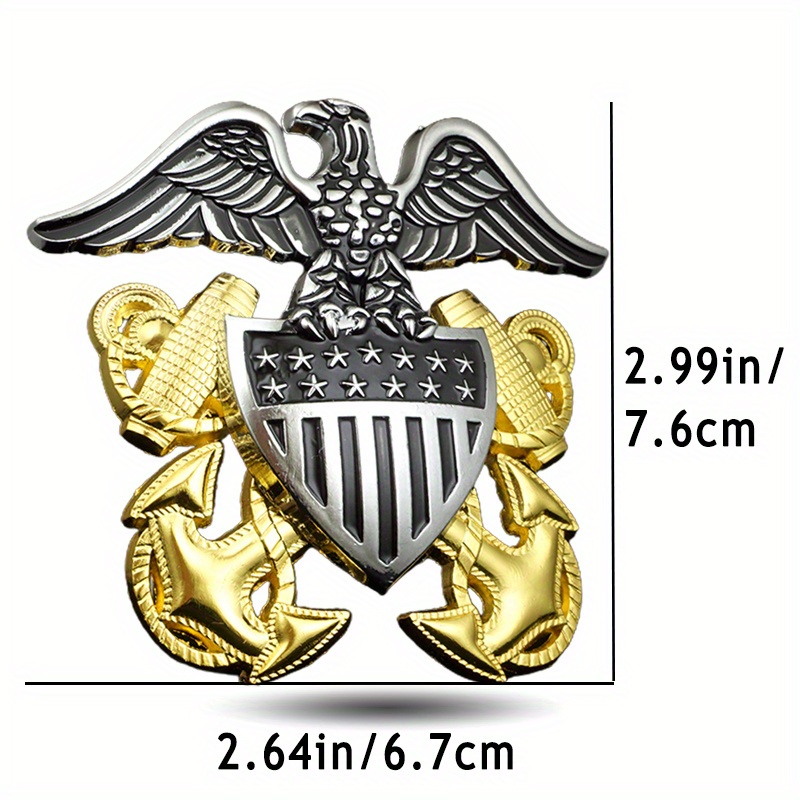 US Naval Officer Hat Badge Eag - Home Office Logo recension och pris