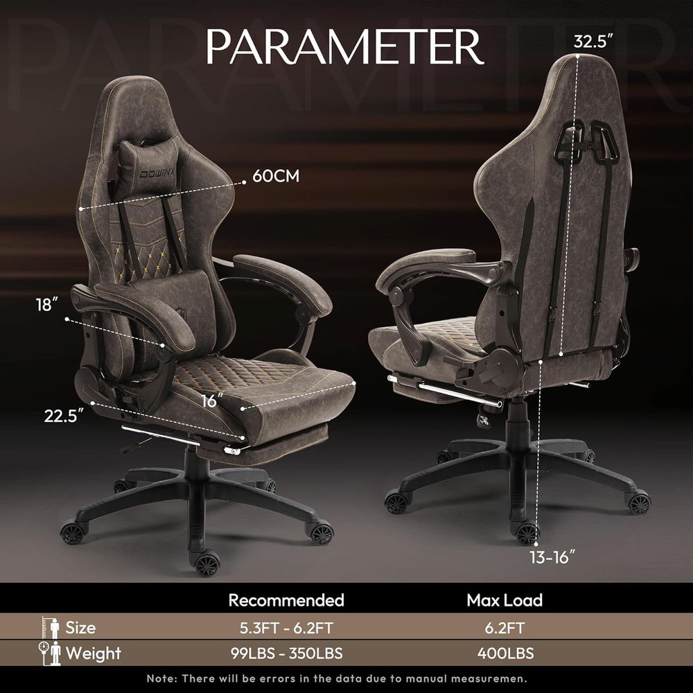 Big & Tall Vintage Gaming Chai - Ergonomic Office Chair recension och pris