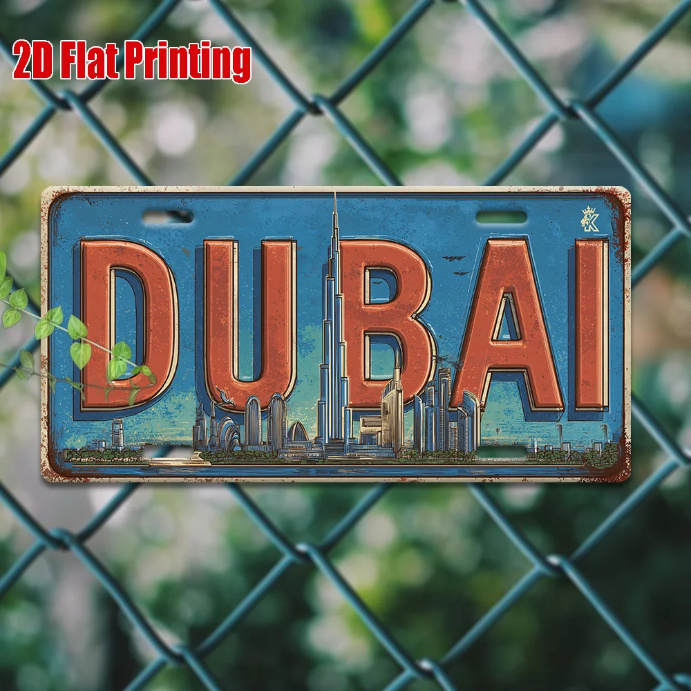 2D Flat Dubai UAE Skyline Vint - Home Office Dubai recension och pris